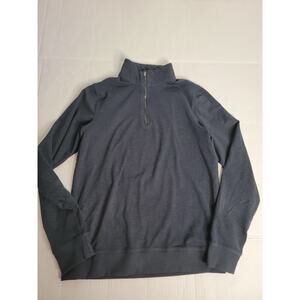 Vuori Dark Gray Quarter-Zip Sweatshirt